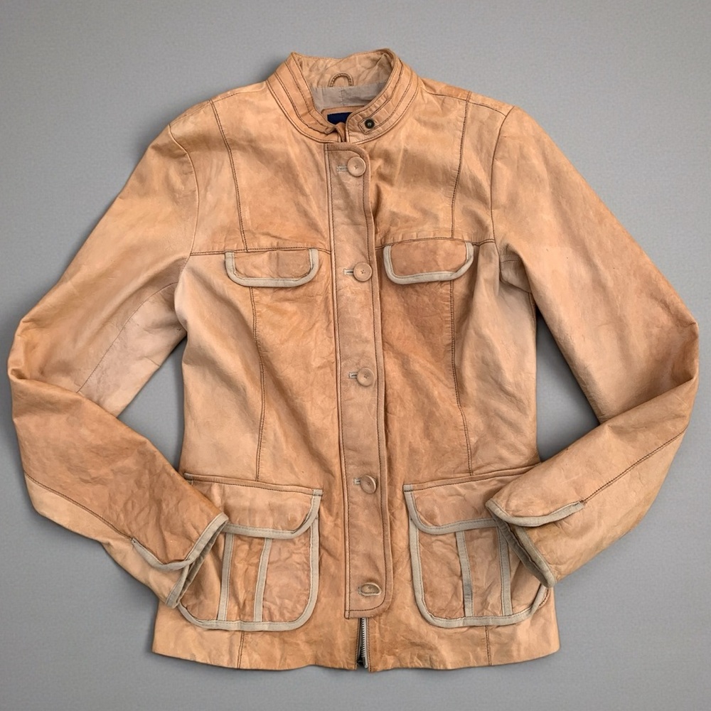 GAP Leather Women's Jacket Medium - image 1
